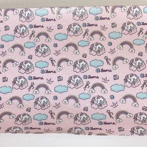 ❤️10/$10❤️ Princess Unicorn Rainbow Dreams Faux Leather Sheet